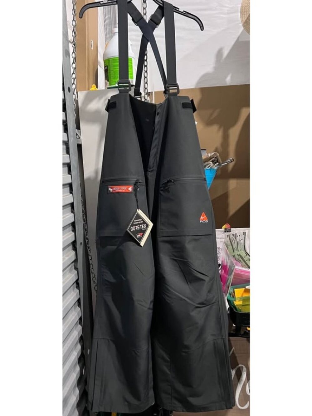 Nike ACG Gore-Tex Storm-FIT ADV Chena Vortex Snow Bib Pants Black Waterproof Win